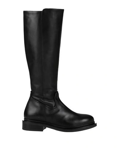 Paola Ferri Woman Knee Boots Black Size 11 Soft Leather