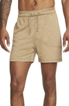 Nike Men's  Yoga Dri-fit 5" Unlined Shorts In Brown