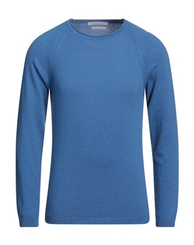 Daniele Fiesoli Man Sweater Azure Size L Cashmere In Blue