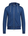 Luigi Borrelli Napoli Man Sweatshirt Blue Size 38 Cotton