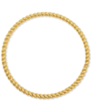 ADORNIA 14K GOLD-PLATED ROPE-LOOK BANGLE BRACELET