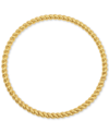 Adornia 14k Gold-plated Rope-look Bangle Bracelet In Gold