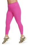 Nike Women's Zenvy Gentle-support High-waisted 7/8 Leggings In Pink