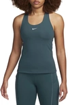 Nike Women's Swoosh Medium-support Padded Sports Bra Tank Top In Green
