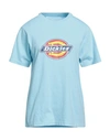 Dickies Woman T-shirt Sky Blue Size M Cotton
