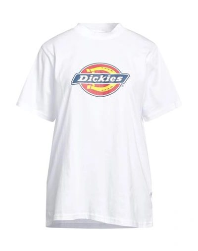 Dickies Woman T-shirt White Size L Cotton