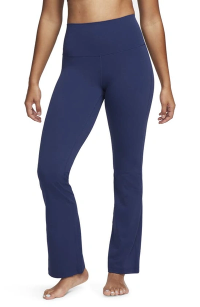 Nike Women's  Yoga Dri-fit Luxe Flared Trousers In Blue