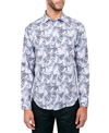 SOCIETY OF THREADS MEN'S REGULAR-FIT NON-IRON PERFORMANCE STRETCH PAISLEY BUTTON-DOWN SHIRT