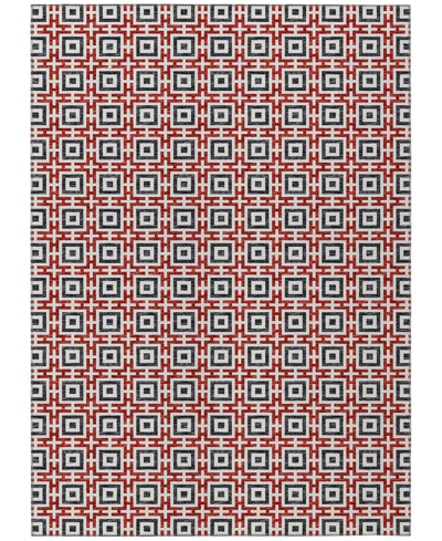 D Style Robbey Washable Rby1 8' X 10' Area Rug In Red