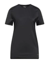 VERSACE VERSACE WOMAN T-SHIRT BLACK SIZE XL POLYAMIDE, ELASTANE