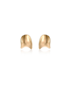 ETTIKA 18K GOLD PLATED CURVED STUD EARRINGS