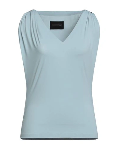 Rrd Woman T-shirt Pastel Blue Size 8 Polyamide, Elastane