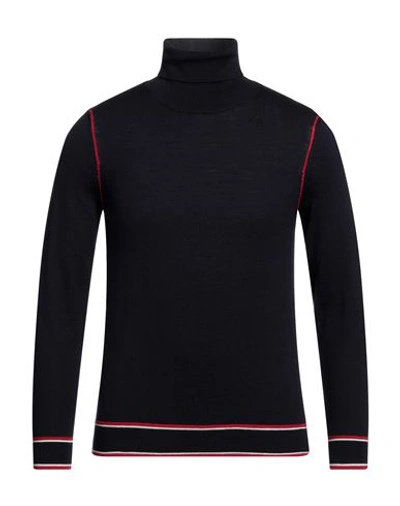 Shop +39 Masq Man Turtleneck Midnight Blue Size 36 Merino Wool
