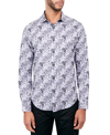 SOCIETY OF THREADS MEN'S REGULAR-FIT NON-IRON PERFORMANCE STRETCH ABSTRACT FLORAL BUTTON-DOWN SHIRT