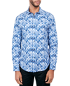 SOCIETY OF THREADS MEN'S REGULAR-FIT NON-IRON PERFORMANCE STRETCH GEO-PRINT BUTTON-DOWN SHIRT