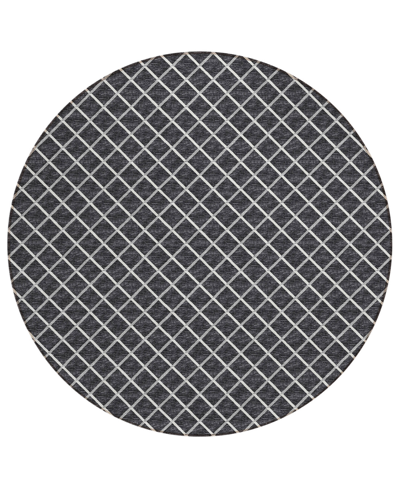 D Style Victory Washable Vcy1 10' X 10' Round Area Rug In Black