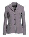Rrd Woman Blazer Lead Size 6 Polyamide, Elastane In Grey
