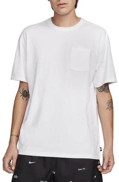 Nike Men's  Sportswear Premium Essentials Pocket T-shirt In White