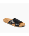 Reef Women's Cushion Spring Bloom Double Strap Sandal In Black,tan