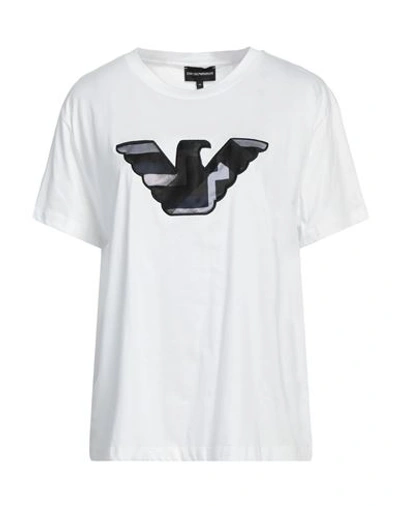 Emporio Armani Woman T-shirt White Size 10 Cotton