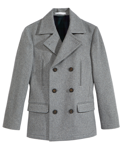 Lauren Ralph Lauren Kids' Big Boys Plain Regular Overcoat In Light Gray