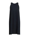 Rrd Woman Midi Dress Midnight Blue Size 10 Polyamide, Elastane In Blue