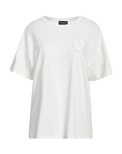 Emporio Armani Woman T-shirt White Size 12 Cotton