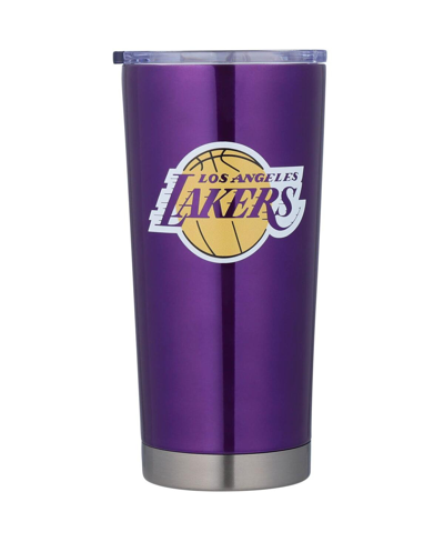 Logo Brands Men's And Women's Los Angeles Lakers 20oz. Letterman Tumbler In Purple
