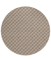 D Style York Yo1 10' X 10' Round Area Rug In Taupe