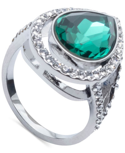 Givenchy Stone Teardrop Carded Ring In Green