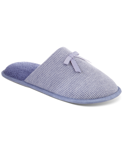 Isotoner Signature Women's Waffle-knit Clog Slippers In Blue