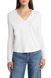 Rag & Bone The Long Sleeve Knit T-shirt In White