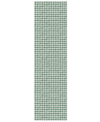 D Style Hinton Hn1 2'3" X 10' Runner Area Rug In Green