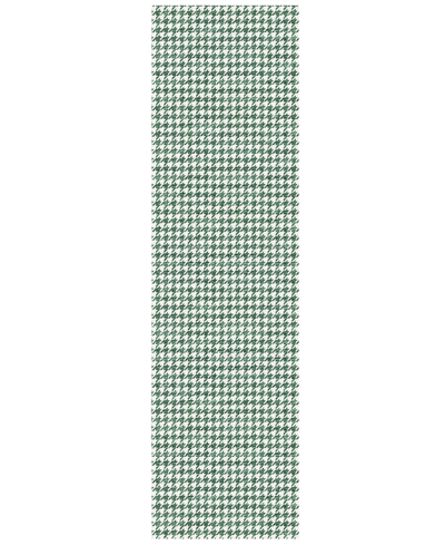 D Style Kendall Washable Kdl1 2'3" X 10' Runner Area Rug In Green