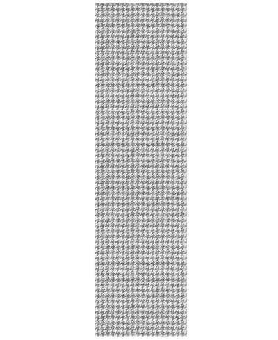 D Style Hinton Hn1 2'3" X 7'6" Runner Area Rug In Gray