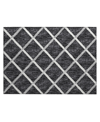 D Style York Yo1 1'8" X 2'6" Area Rug In Black