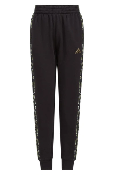 Adidas Originals Kids' Liquid Camo 3-stripes Joggers In Black