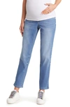 1822 Denim Re:denim Over The Bump Ankle Straight Leg Maternity Jeans In Kinsley