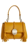 Chloé Mini Penelope Leather Crossbody Satchel In Golden Yellow 775