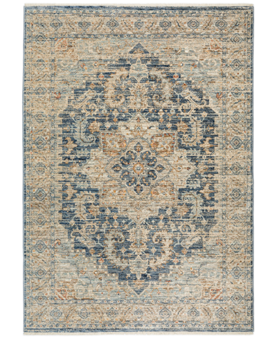 D Style Perga Prg3 1'8" X 2'6" Area Rug In Navy