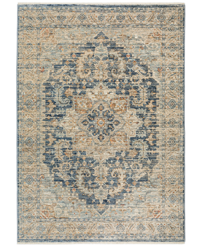D Style Bergama Be3 1'8" X 2'6" Area Rug In Navy