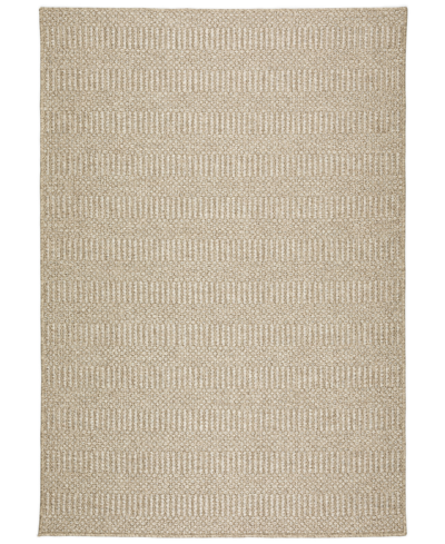 D Style Nusa Outdoor Nsa4 5'1" X 7'5" Area Rug In Beige