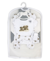 ROCK-A-BYE BABY BOUTIQUE BABY BOYS AND GIRLS DREAMY ELEPHANTS LAYETTE, 5 PIECE SET