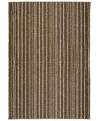 D Style Nusa Outdoor Nsa2 5'1" X 7'5" Area Rug In Chocolate