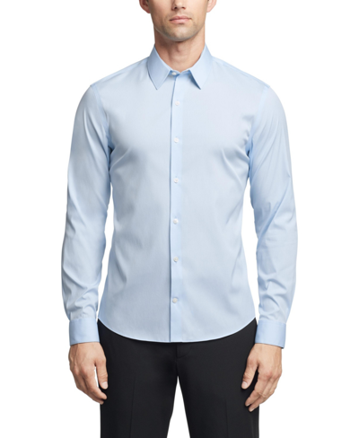 Calvin Klein Men's Ck X Extra-slim Stretch Dress Shirt In Light Blue