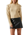 Astr Luciana Sweater In Taupe In Taupe