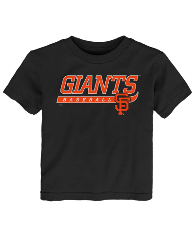 Outerstuff Babies' Infant Boys And Girls Black San Francisco Giants Take The Lead T-shirt