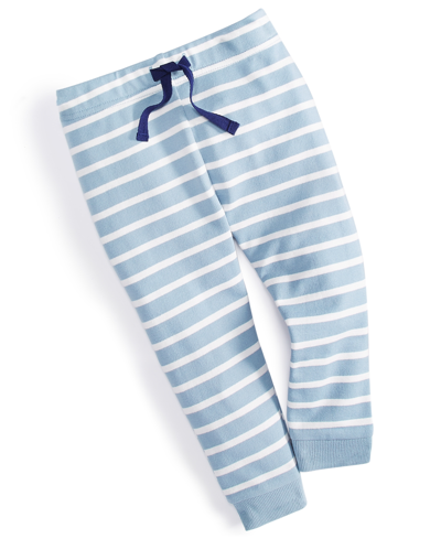 First Impressions Kids' Toddler Boys Stripe Joggers, Created For Macy's In Concealed Blue