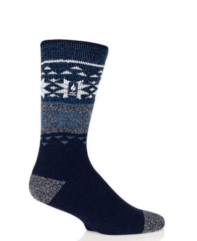 Heat Holders Men's Lite Svenson Fairisle Crew Sock In Navy