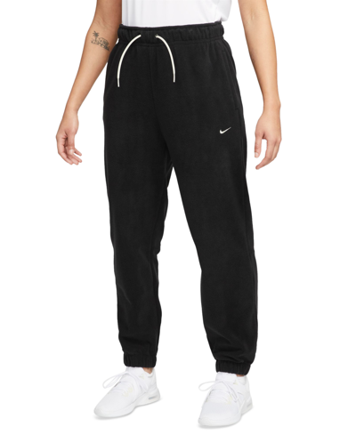 Nike Women's Therma-fit One Pants In Black,pale Ivory